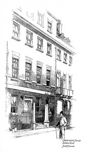 Sheridans huis, Savile Row, Londen, 1912