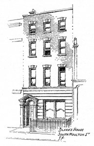 Huis van William Blake, 17 South Molton Street, Londen, 1912
