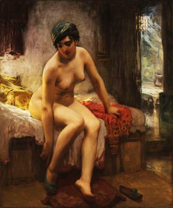 Een Algerijnse Prostituee door Frederick Arthur Bridgman