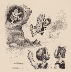 Onze Antediluviaanse Voorouders door F Opper: Nummer Drieënveertig (litho)