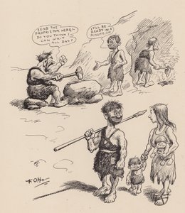 Onze Antediluviaanse Voorouders door F Opper: Nummer Dertien (litho) door Frederick Burr Opper