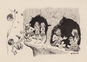 Onze Antediluviaanse Voorouders door F Opper: Nummer Negenendertig (litho) door Frederick Burr Opper