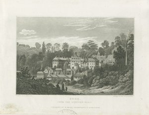 Soho Fabriek vanaf de Ninevah Road (staalgravure)