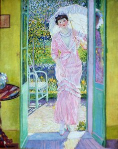 Goedemorgen, ca. 1912-13 (olieverf op doek) door Frederick Carl Frieseke