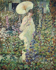 Zon en wind door Frederick Carl Frieseke