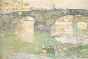 Ponte Santa Trinità, 1897 door Frederick Childe Hassam