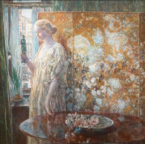 Tanagra The Builders, New York, 1918 door Frederick Childe Hassam