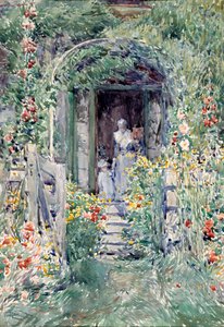 De tuin in zijn glorie, 1892 door Frederick Childe Hassam