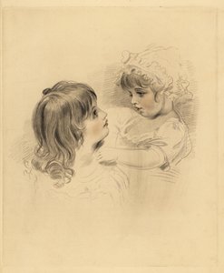 Portret van twee kinderen