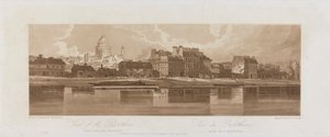 Uitzichten van het Pantheon, genomen vanuit de Arseal 1803; Plaat 12 uit Uitzichten in Parijs, het Emanuel Volume tracing van de plaat 1981.25.2621 door Frederick Christian Lewis the Elder