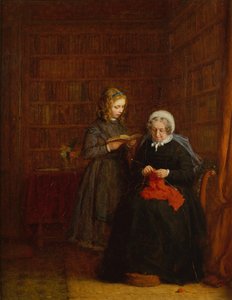 Portret van mevrouw Hearne en haar achternichtje Fanny Sowman door Frederick Daniel Hardy