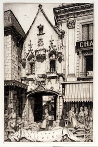 Een scène in Tours door Frederick G. Hall