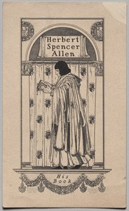 Boekplaat: Herbert Spencer Allen, zijn boek door Frederick Garrison Hall