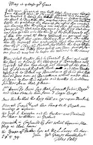 Brief van Titus Oates aan de Hertog van Bolton, 1694 1865 door Frederick George Netherclift