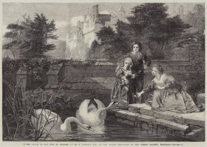 Hever Castle in de tijd van Charles I door Frederick Goodall