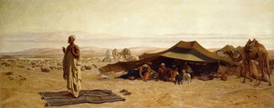 Het Hoofd van het Huis in Gebed, 1872