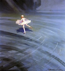 Schaatser door Frederick Gordon Crosby