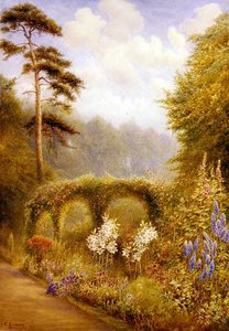 Lelies en Riddersporen, Golden Hill Park, Londen door Frederick Henry Evans