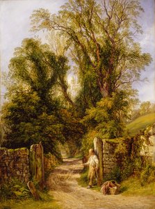 Een glimp van Wharfdale, Yorkshire door Frederick Henry Henshaw