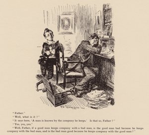 Een man wordt gekend door het gezelschap dat hij houdt door Frederick Henry Townsend