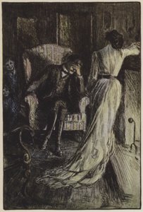 Illustratie voor They door Rudyard Kipling (kleur litho) door Frederick Henry Townsend