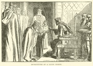 Investituur van een Saksische bisschop door Frederick Henry Townsend