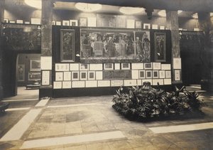 De Edward Burne-Jones Memorial Tentoonstelling in de New Gallery