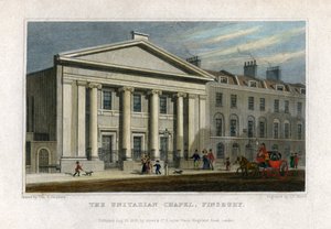 De Unitarische Kapel, Finsbury, Londen door Frederick James Havell