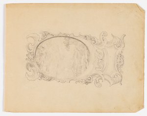 Schetsboekpagina door Frederick Krieg