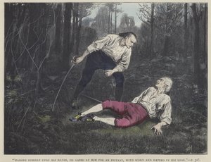 Illustratie voor Barnaby Rudge door Frederick L. Bernard