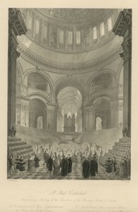 Jubileumbijeenkomst van de Kinderen van de Liefdadigheidsscholen van Londen door Frederick Mackenzie
