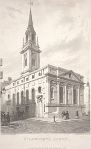 St. Lawrence Jewry, gegraveerd door T. Turnbull