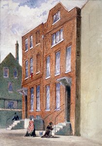 Uitzicht op het kantoor van de Vicaris-Generaal, Bell Yard, Knightrider Street, City of London