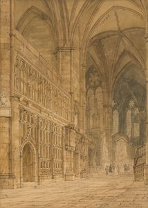 Ambulatorium, Westminster Abbey door Frederick Nash