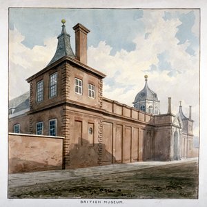 Uitzicht op het British Museum, Bloomsbury, Londen