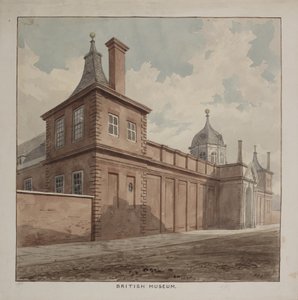 Uitzicht op het British Museum, Holborn, ca. 1807