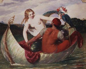 De Parelboot, ca. 1845 door Frederick Richard Pickersgill