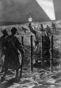 Een kerstincident in de loopgraven in het westen, december 1914, 1920
