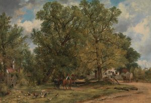 Landschap met huisjes