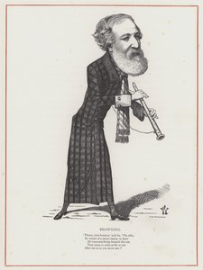 Robert Browning door Frederick Waddy