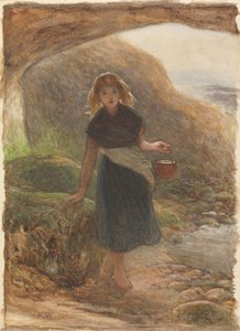 De Mosselverzamelaar door Frederick Walker