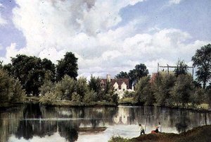 Rivierlandschap, Suffolk door Frederick Waters Watts