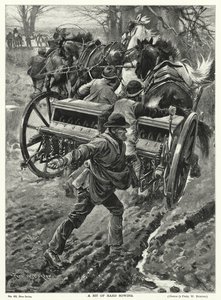Een Stukje Hard Zaaien door Frederick William (after) Burton