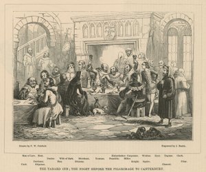 De Tabard Inn, de nacht voor de pelgrimstocht naar Canterbury