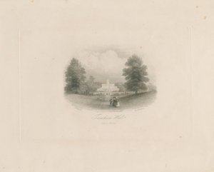 Trentham Hall: gravure (vignet), nd [ca. 1843] door Frederick William Hulme