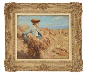 Oogsttijd (olieverf op doek) door Frederick William Jackson