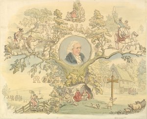 Ontwerp voor een titelpagina in de stijl van Rowlandson, 1858-1914
