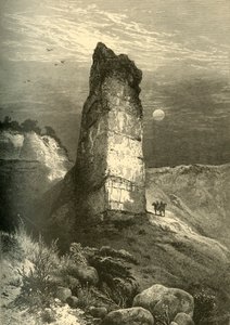 Monument Rock, Echo Canyon, 1874 door Frederick William Quartley