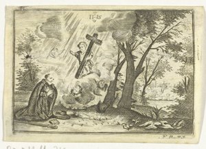 Heilige met visioen van Christus door Frederik Bouttats (I)