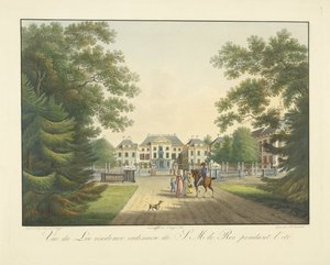 Gezicht op Paleis het Loo door Frederik Christiaan Bierweiler